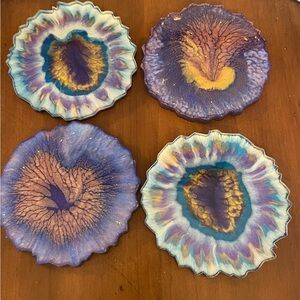 Colorful Resin‎ Coasters Set